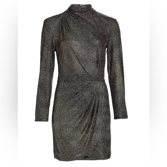 IRO PARIS Rasile Metallic Mini Dress - Picture 3 of 10
